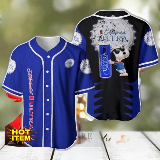 Michelob Ultra Snoopy Baseball Jersey Shirt For Snoopy Lovers Gift Ideas