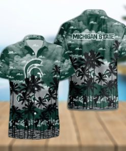 Michigan State Spartans Palms Tree Hawaiian Shirt