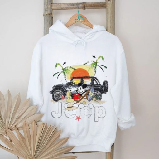 Mickey Mouse Jeep Summer vacation on beach shirt