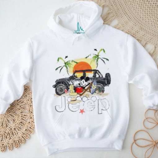 Mickey Mouse Jeep Summer vacation on beach shirt