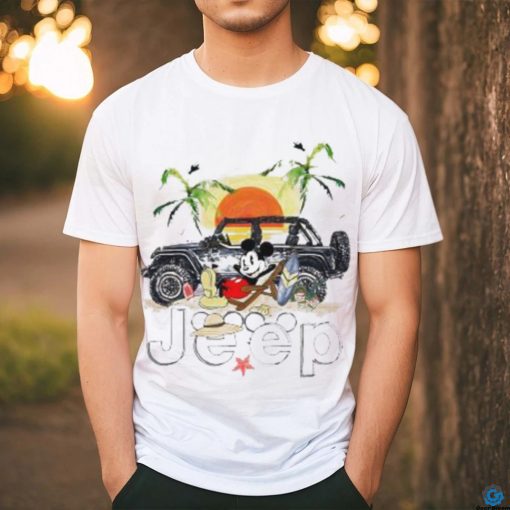 Mickey Mouse Jeep Summer vacation on beach shirt