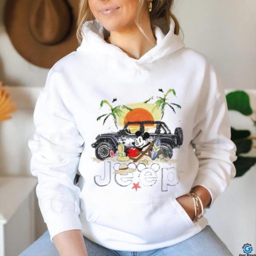 Mickey Mouse Jeep Summer vacation on beach shirt