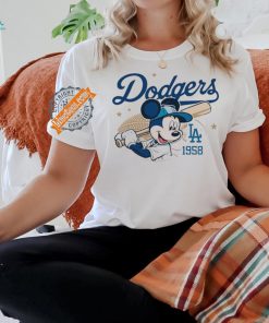 Mickey Mouse Los Angeles Dodgers 1958 Baseball shirt