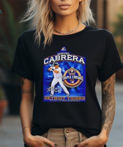 Miguel Cabrera Triple Crown Detroit Tigers Majestic shirt