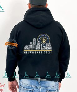 Milwaukee Brewers Baseball Team Skyline Of The City T Shirt