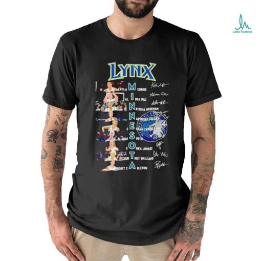 Minnesota Lynx Women’s Basketball Greatest Players Signatures T Shirt