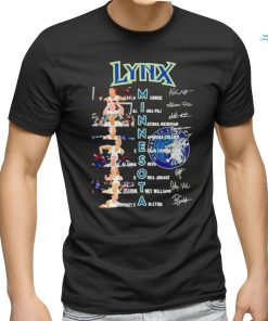 Minnesota Lynx Women’s Basketball Greatest Players Signatures T Shirt