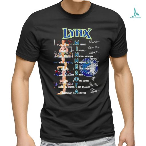 Minnesota Lynx Women’s Basketball Greatest Players Signatures T Shirt
