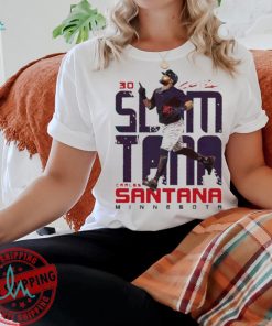 Minnesota Twins Carlos Santana Slamtana 30 signature shirt