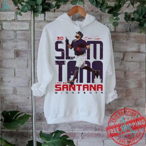 Minnesota Twins Carlos Santana Slamtana 30 signature shirt