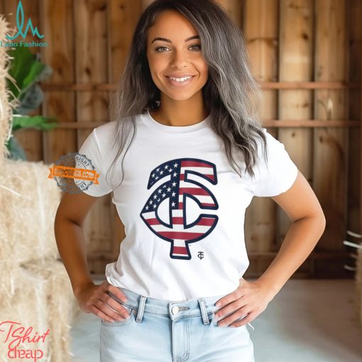 Minnesota Twins T C logo x Flag of the United States shirt