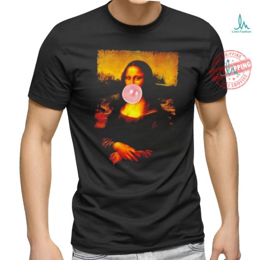 Mona Lisa Smile Pink Bubble Gum Da Vinci shirt