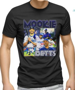Mookie Betts Bomber Los Angeles Dodgers Baseball Sportwear T Shirt
