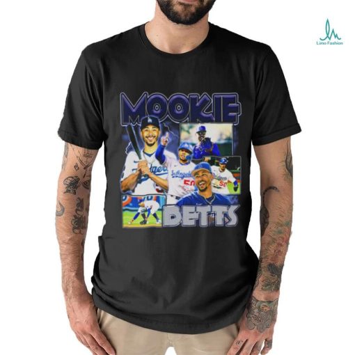 Mookie Betts Bomber Los Angeles Dodgers Baseball Sportwear T Shirt