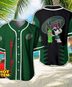 Mountain Dew Snoopy Baseball Jersey Shirt For Snoopy Lovers Gift Ideas