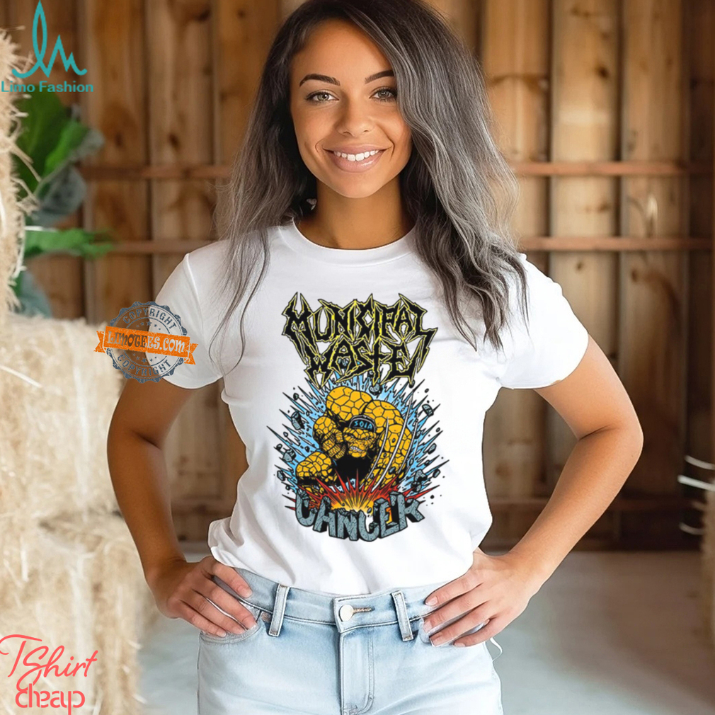Municipal Waste Clobberin' Cancer T Shirt Municipal Waste Clobberin' Cancer T Shirt