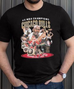 NBA Champions Chicago Bulls 4 Times Shirt