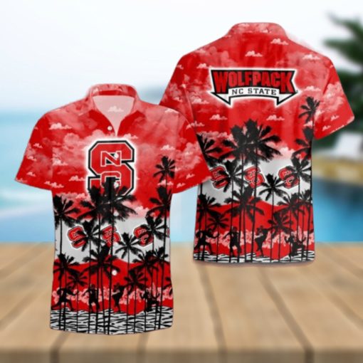 NC State Wolfpack Palms Tree Hawaiian Shirt