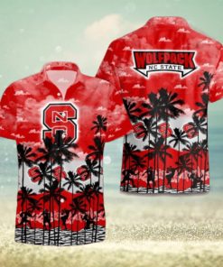 NC State Wolfpack Palms Tree Hawaiian Shirt