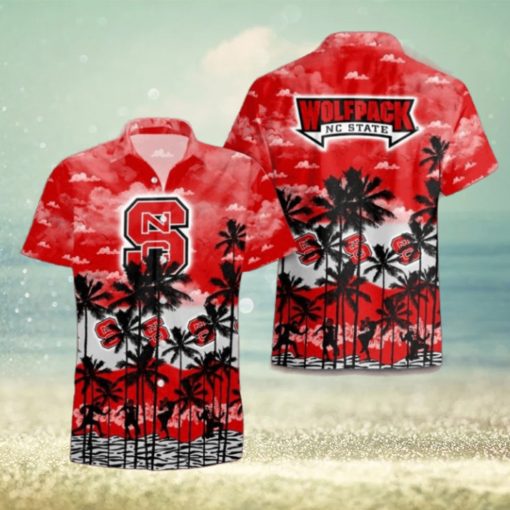 NC State Wolfpack Palms Tree Hawaiian Shirt