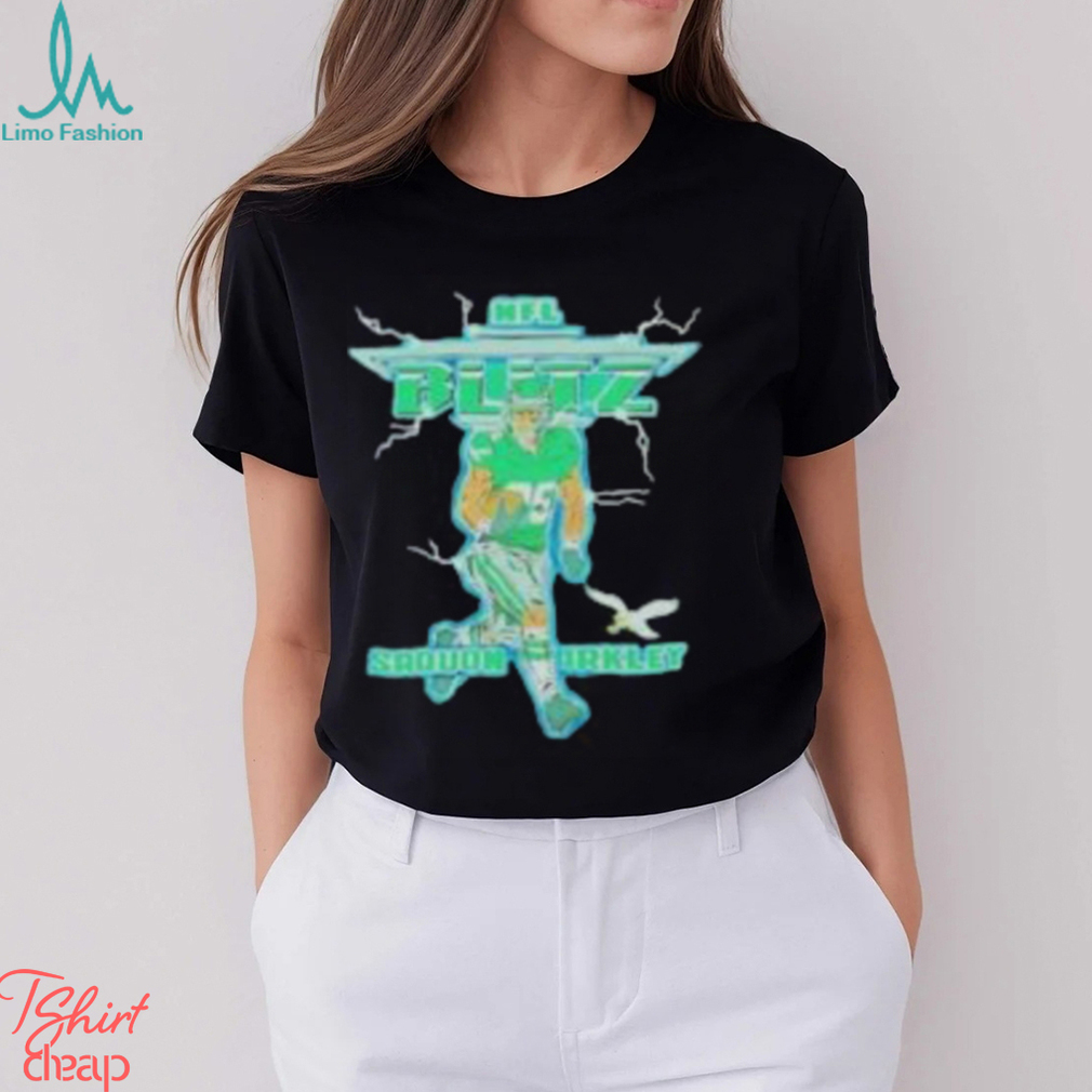 NFL Blitz Saquon Barkley Philadelphia Eagles Football Shirts NFL Blitz Saquon Barkley Philadelphia Eagles Football Shirts