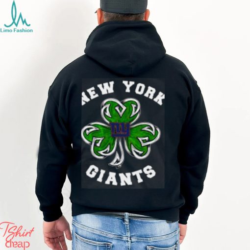 NFL New York Giants Three Leaf Clover St Patrick’s Day Football Sports T Shirt