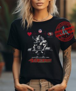 NFL San Francisco 49ers Team Funny Rhinoceros Powerlifting Hoodie Shirt