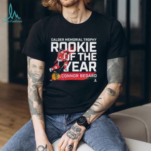 NHL Connor Bedard 98 Chicago Blackhawks 2024 Calder Memorial Trophy Winner Shirt