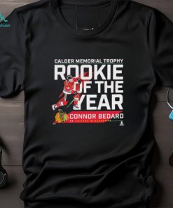 NHL Connor Bedard 98 Chicago Blackhawks 2024 Calder Memorial Trophy Winner Shirt
