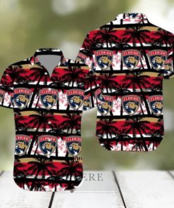 NHL Florida Panthers Summer Coconut Tree Hawaiian Set