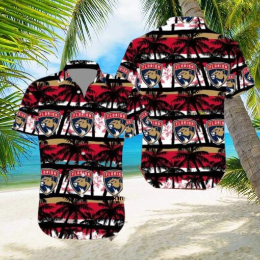 NHL Florida Panthers Summer Coconut Tree Hawaiian Set