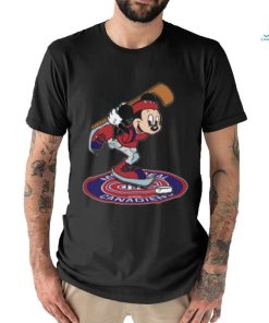 NHL Hockey Montreal Canadiens Cheerful Mickey Disney Shirt Youth T Shirt