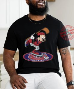 NHL Hockey Montreal Canadiens Cheerful Mickey Disney Shirt Youth T Shirt