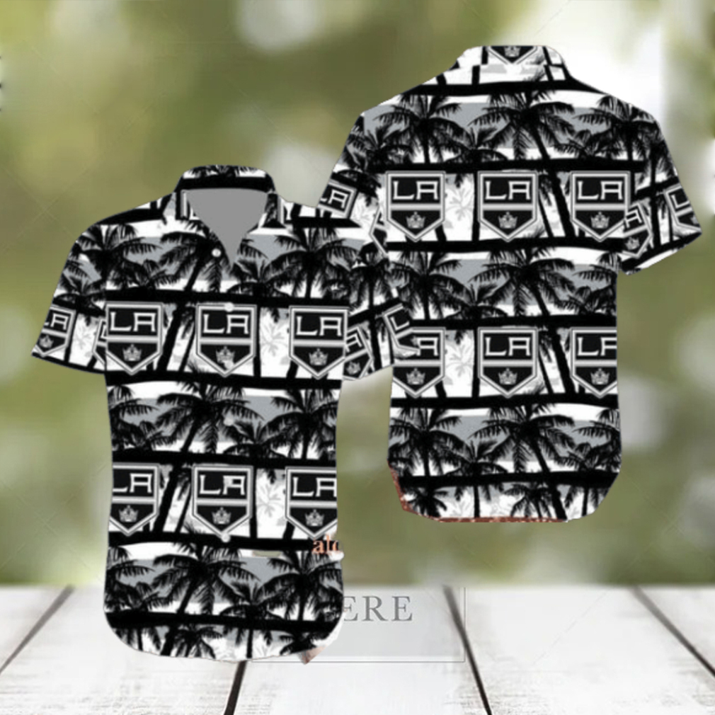 NHL Los Angeles Kings Summer Coconut Tree Hawaiian Set NHL Los Angeles Kings Summer Coconut Tree Hawaiian Set