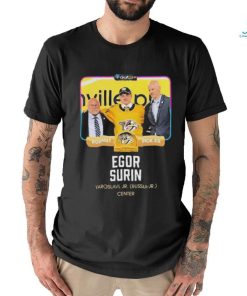 Nashville Predators Egor Surin Yaroslavl Jr. Russia jr Center 2024 Shirt