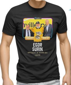 Nashville Predators Egor Surin Yaroslavl Jr. Russia jr Center 2024 Shirt