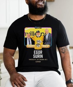 Nashville Predators Egor Surin Yaroslavl Jr. Russia jr Center 2024 Shirt