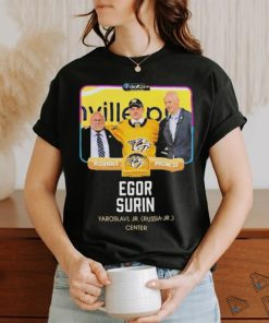 Nashville Predators Egor Surin Yaroslavl Jr. Russia jr Center 2024 Shirt
