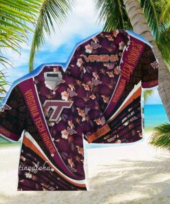 Ncaa Virginia Tech Hokies Maroon Black Ting Hawaiian Shirt Aloha Shirt