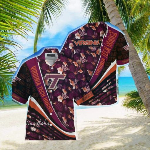 Ncaa Virginia Tech Hokies Maroon Black Ting Hawaiian Shirt Aloha Shirt