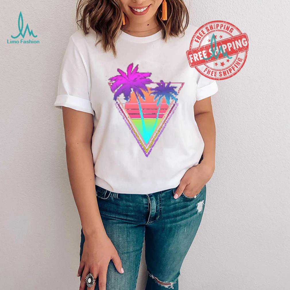 Neon Palm Tree Glow Bright Shirt Neon Palm Tree Glow Bright Shirt
