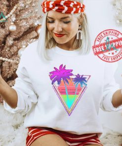 Neon Palm Tree Glow Bright Shirt