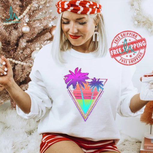 Neon Palm Tree Glow Bright Shirt