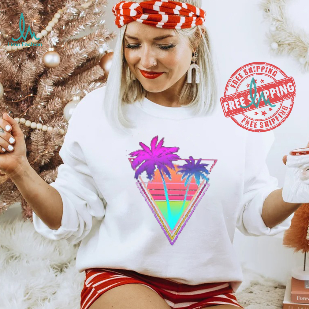 Neon Palm Tree Glow Bright Shirt Neon Palm Tree Glow Bright Shirt