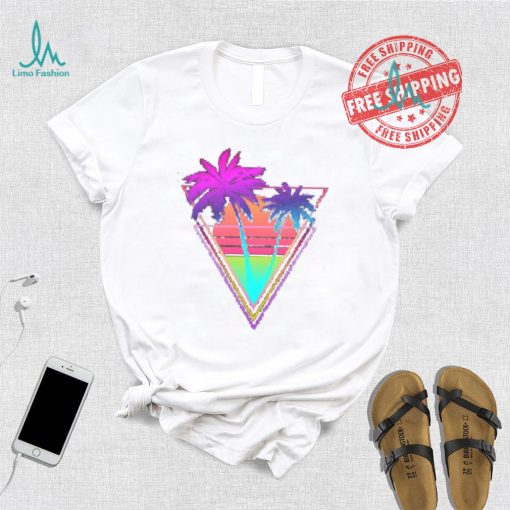 Neon Palm Tree Glow Bright Shirt