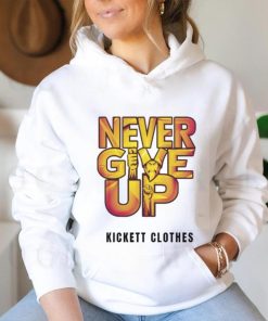 Never Give Up Over Size T Shirt