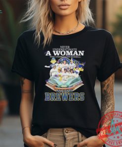 Never Underestimate A Woman Who Understands Baseball And Loves Milwaukee Brewers Unisex T Shirt