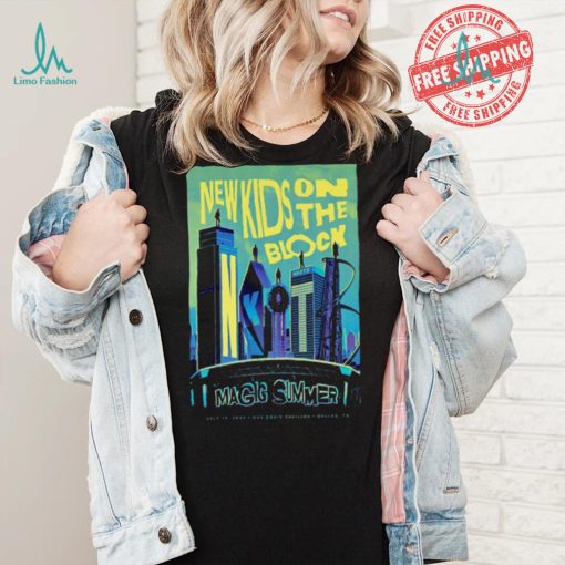 New Kids On The Block Jul 14 2024 Dos Equis Pavilion in Dallas TX Poster Shirt