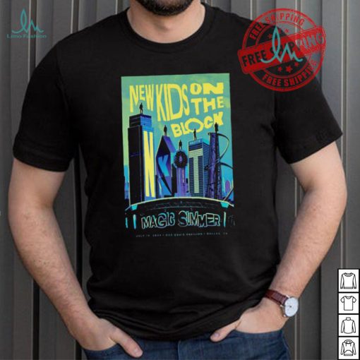 New Kids On The Block Jul 14 2024 Dos Equis Pavilion in Dallas TX Poster Shirt