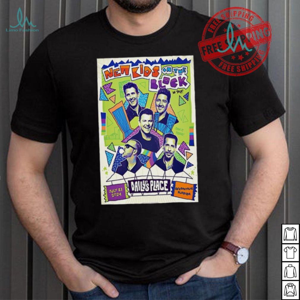 New Kids On The Block Tour In Jacksonville FL July 21 2024 Poster Shirt New Kids On The Block Tour In Jacksonville FL July 21 2024 Poster Shirt